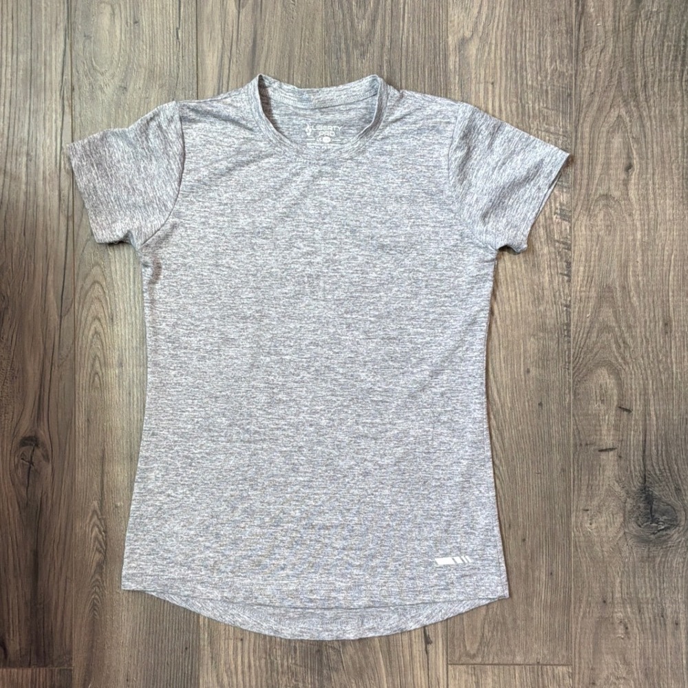 Liberty Pro Girls Youth Medium Heather Gray Short Sleeve Activewear Sport‎